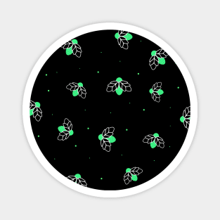 Neon Green Fireflies Magnet